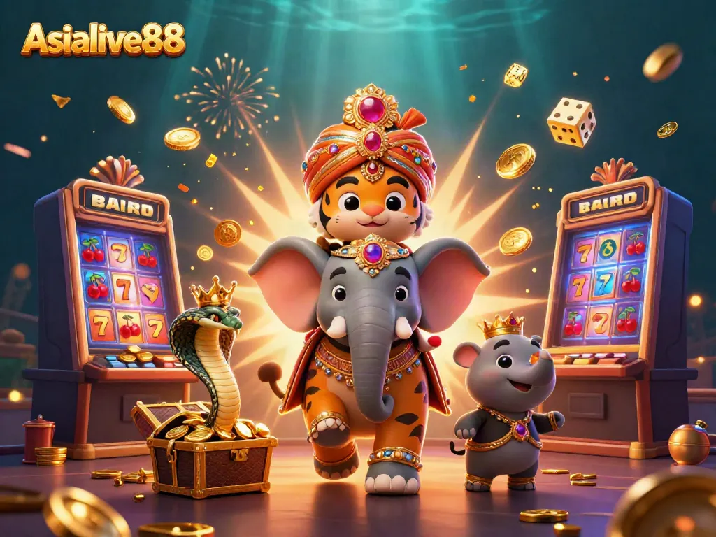 Engage with Asialive88's exhilarating casino experience featuring vibrant 3D characters and dynamic game visuals.