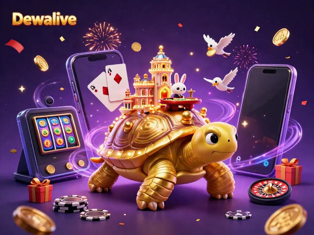 Experience the thrill of Dewalive with colorful games and lavish casino scenes.
