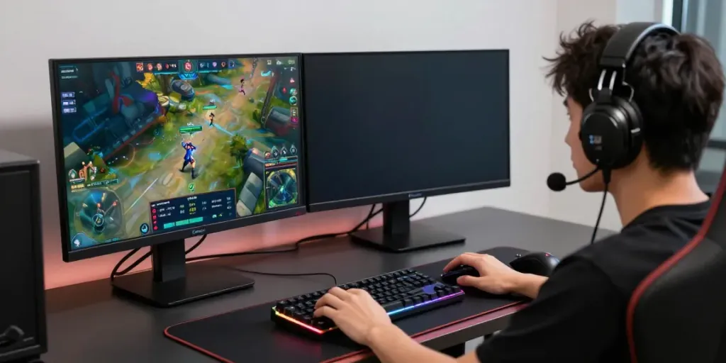 Singatoto gaming room with immersive setups for online gaming.