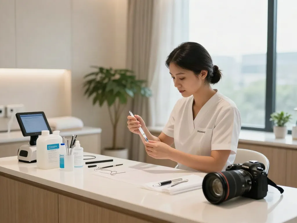 Where to buy Innotox in a serene beauty clinic setting, showcasing preparation for treatments.