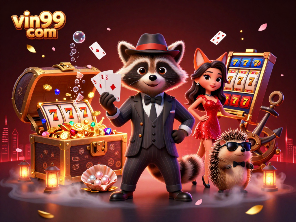 Experience exciting action at vin99 com with suave characters and vibrant casino elements.