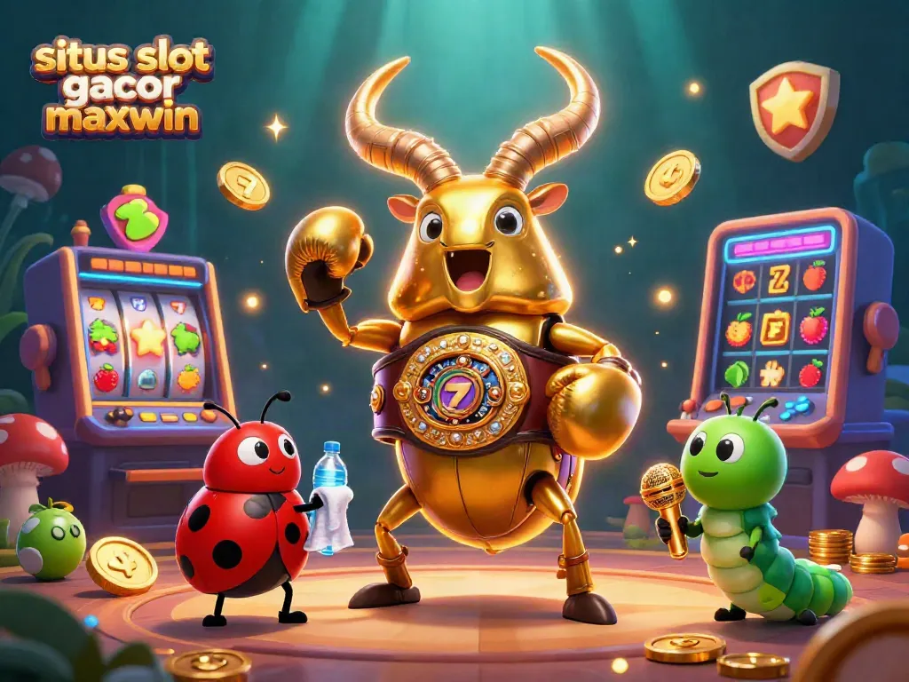 Spin to win with situs slot gacor maxwin in a vibrant casino adventure scene.