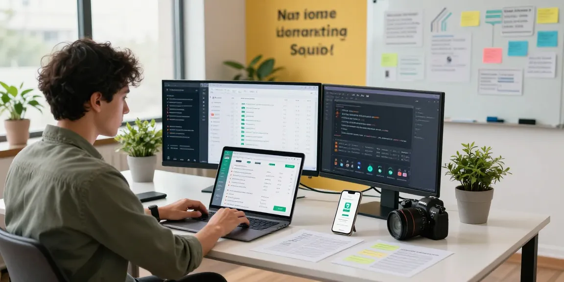 Buy app installs analysis in a modern marketing workspace with performance metrics displayed.