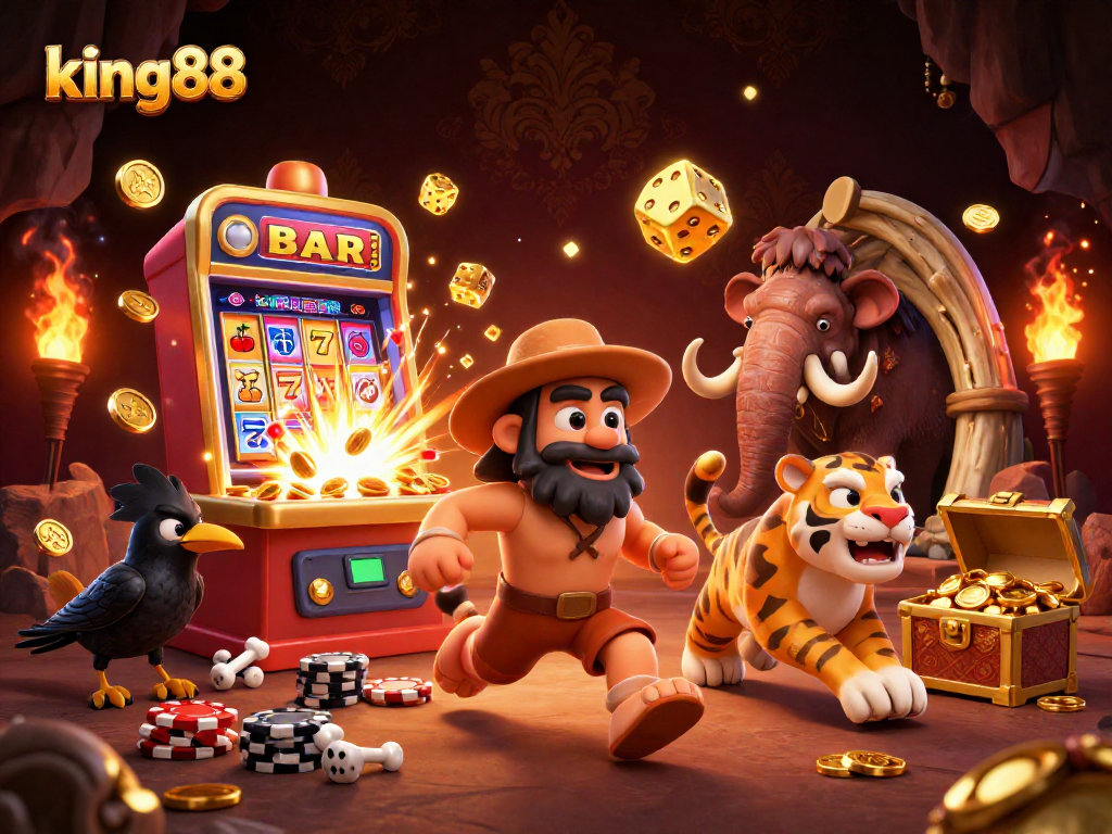 Experience the exhilarating atmosphere of king88 with a vibrant casino scene full of action and excitement.