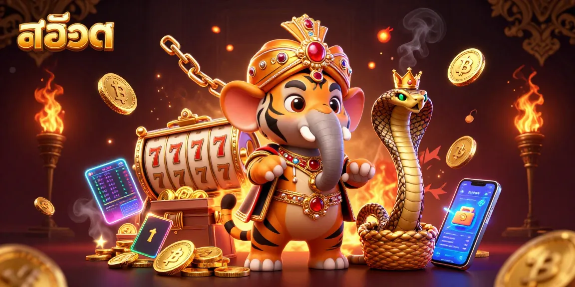 Spin the slots with สล็อต symbols in a vibrant, electrifying 3D digital scene.