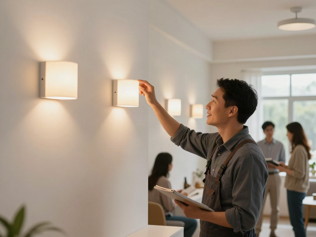 Aplice LED pentru iluminat modern de perete, servicii locale de calitate